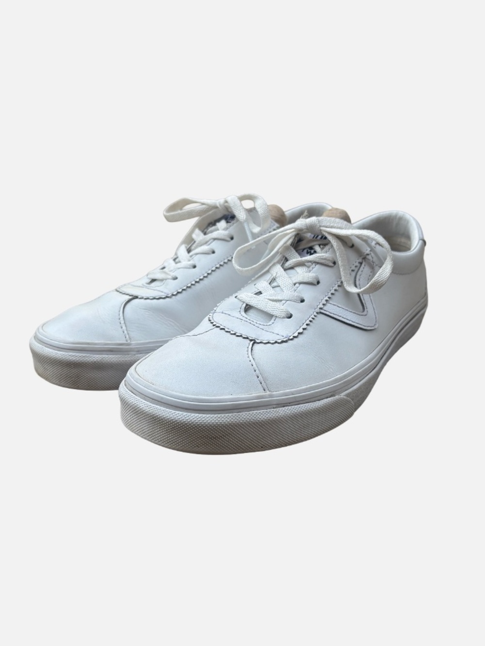 Vans White Leather Sneakers